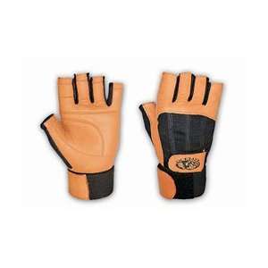  Valeo Ocelot Wrist Wrap Glove Tan And Black   M Sports 