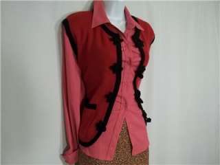 shirt 12 style co pink poly shirt 12 dallo red acrylic vest l liz 