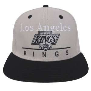  Los Angeles Kings Dash Retro Snapback Cap Hat Grey Black 