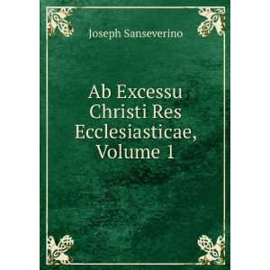   Res Ecclesiasticae, Volume 1 Joseph Sanseverino  Books