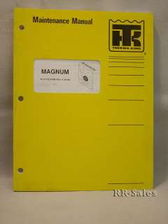 Thermo King Magnum SL 20 Maintenance Operation Manual  