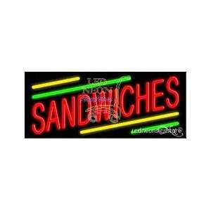  Sandwiches Neon Sign 13 Tall x 32 Wide x 3 Deep 