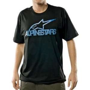  Alpinestars Halftone T Shirt , Color Black, Size Lg 
