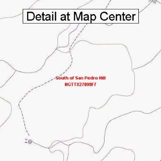  USGS Topographic Quadrangle Map   South of San Pedro Hill 