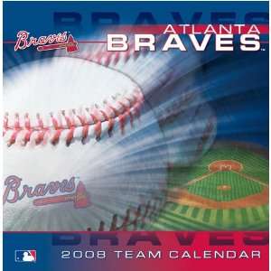 ATLANTA BRAVES 2008 MLB Daily Desk 5 x 5 BOX CALENDAR  