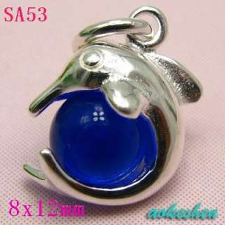 925 sterling silver charms pendant eardrop beads fits Necklace 