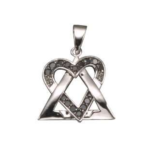  STAR OF DAVID RHODIUM PLATED (.925) STERLING SILVER PENDENT (Nice 