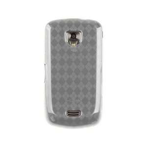 com TPU Flexible Plastic Phone Cover Case Clear Checkers For Samsung 