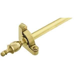 72 Heritage Crown Tip Stair Rod   1/2 Diameter Brass With Standard 
