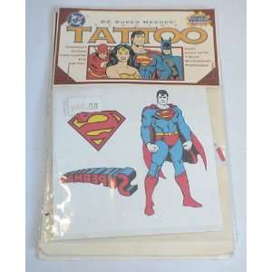  Dc Comics Superman Temporary Tatoos 