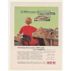  1963 Albee Homes NCR Compu Tronic Accounting Machine Print 