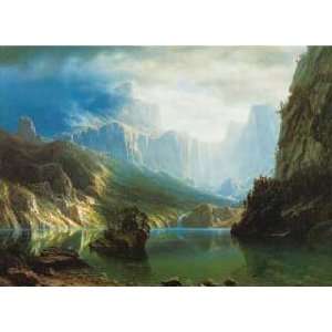  Albert Bierstadt 36W by 26H  Sierra Nevadas CANVAS 