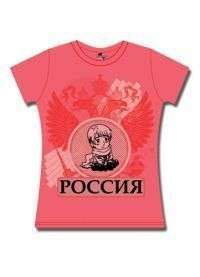Shirt Tee HETALIA NEW Russia Wings (JUNIOR) Pink  
