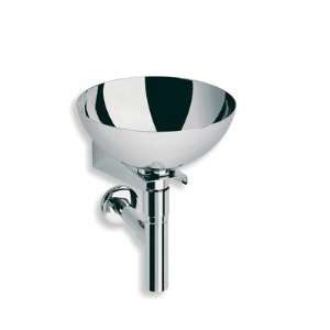 Linea Albio Bathroom Sink in Stainless Steel Faucet Hole Option Sink 