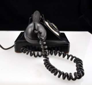   Electric Bell System 302 Lucy Black Bakelite Phone Henry Dreyfuss