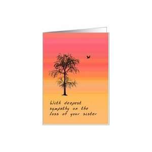  Death of Sister, Deepest Sympathy Card Health & Personal 