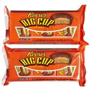 Reeses Peanut Butter Big Cup 8.4 oz, 6 pk  Grocery 