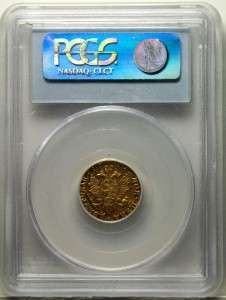 RUSSIA RUSSIAN GOLD TWO ROUBLES/RUBLE, ELITHABETH, 1756, PCGS AU50 