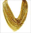 Whiting Davis Gold Mesh Scarf Necklace