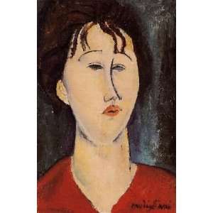   , painting name Womans Head 3, By Modigliani Amedeo
