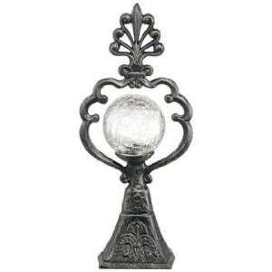 Metal and Glass Orb Decorative Finial