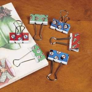 Holiday Print Binder Clips   Invitations & Stationery & Home & Office