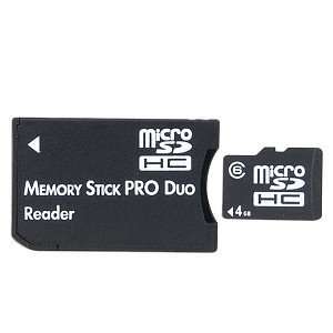  PEAK Hardware 4GB Class 6 microSDHC Memory Card w/MS Pro 