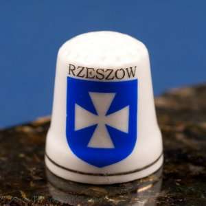  Ceramic Thimble   Rzeszow City Crest