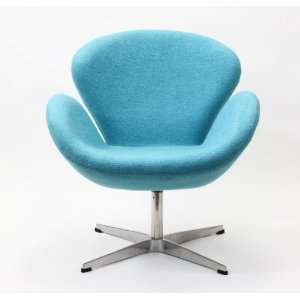  Lexington Modern Arne Jacobsen Swan Chair, Baby Blue
