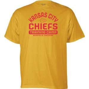  Kansas City Chiefs  Gold  Training Camp T Shirt Sports 