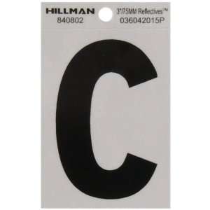  The Hillman Group 840802 3 Inch Letter C Reflective Square 