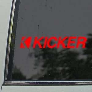  Kicker Red Decal Kicker Amp Car Truck Window Red Sticker 