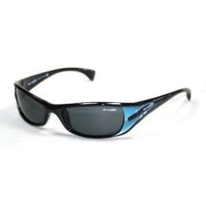  Arnette Sunglasses Stance Black with Metal Light Blue 