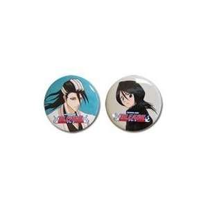  Bleach Rukia and Byakuya Kuchiki Set Button Sports 