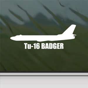  Tu 16 BADGER White Sticker Military Soldier Laptop Vinyl 