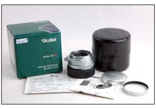 New* Rollei 35 RF sonnar 40mm f/2.8 HFT Leica L/M silver  