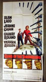 Original 3 Sheet Poster 1960 GUNS OF THE TIMBERLAND  