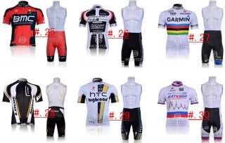 2012 New Mens bicycle bike cycling jersey shirts+bib shorts latest 