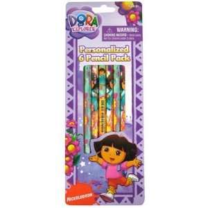  Dora 6Pk Pencil On Reverse Blister Case Pack 48   913359 