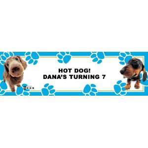  THE DOG Dachshund Personalized Banner Standard 18 x 61 