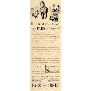   Ad Premier Pabst Blue Ribbon TapaCan Export Beer   Original Print Ad