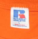 VTG 70s Orange Rockets #6 Russell Athletic T shirt L  