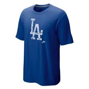  Los Angeles Dodgers Royal Nike Cooperstown Dugout Logo Tri 