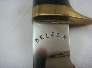 Deleon G1 Custom Hunting Knife w/ Case  