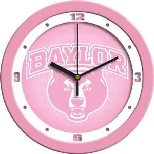  Baylor Bears NCAA Wall Clock (Pink)