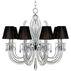  Derry Street Crystal Arms 32 Wide Large Black Chandelier 