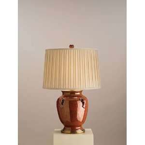 Currey & Company 6492 Beasley 1 Light Table Lamps in Brick Tortoise 