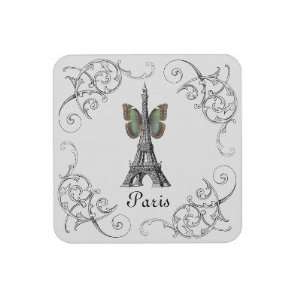  Paris Eiffel Tower Butterfly Coasters