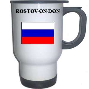  Russia   ROSTOV ON DON White Stainless Steel Mug 