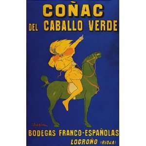   CABALLO VERDE BY CAPPIELLO SPAIN SMALL VINTAGE POSTER 